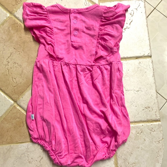 Posh Peanut Pink Ruffled Bodysuit - Picture 2 of 4